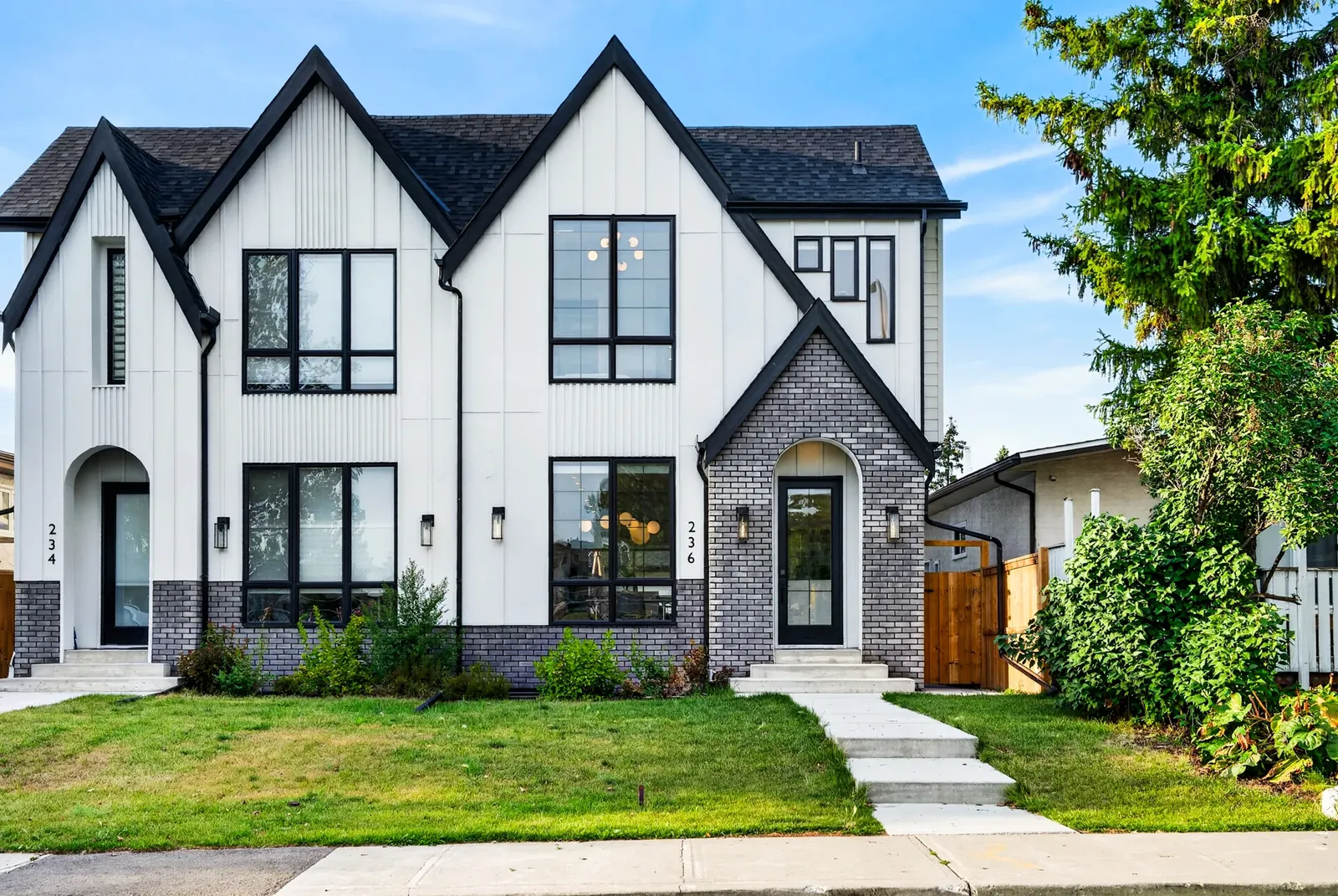 Front exterior of the Tuxedo Park property in Calgary